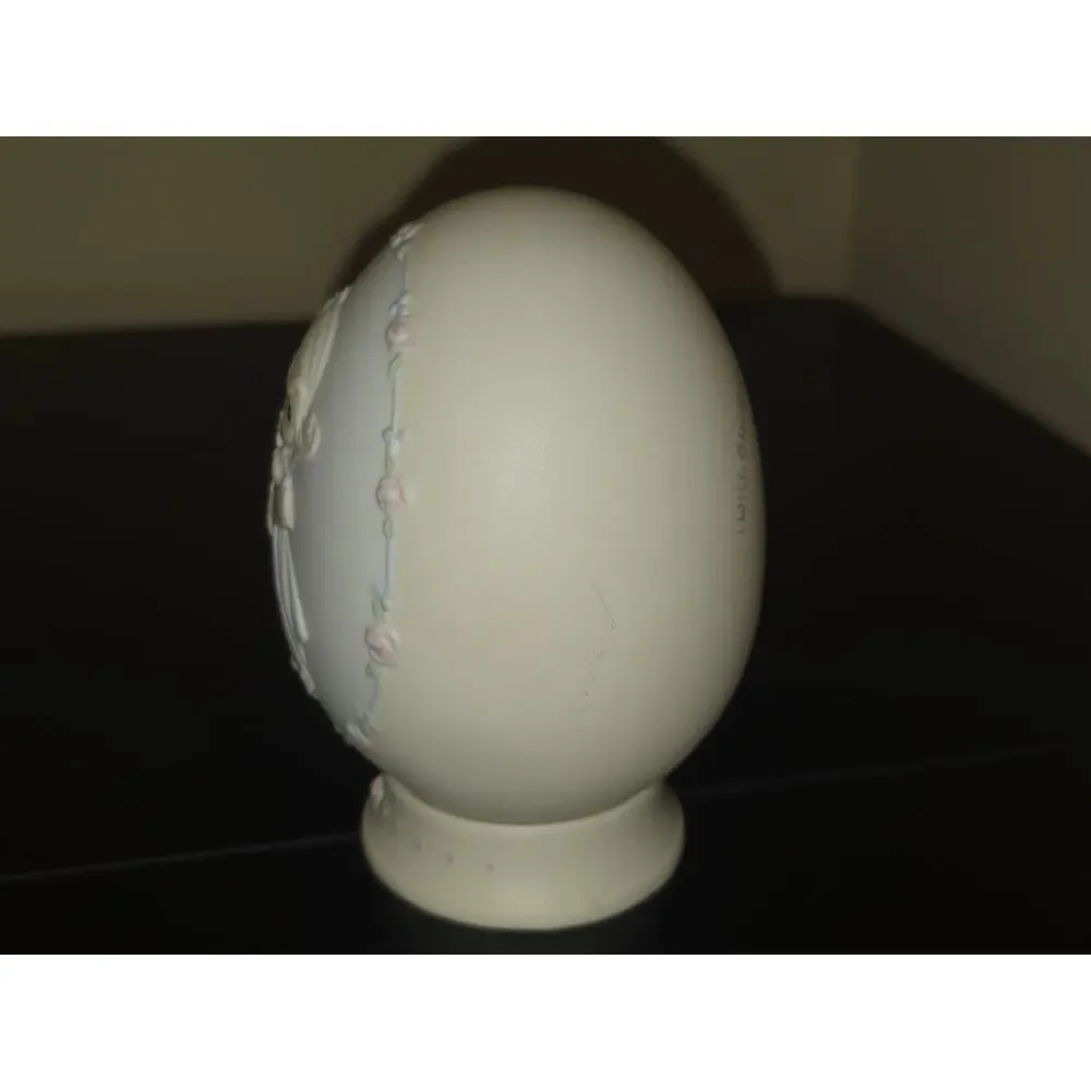 Enesco Precious Moments Easter 1991 “Old Rugged Cross” Egg Bisque 523534